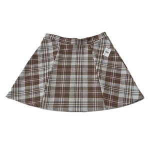 RSQ Plaid Pull On Full Mini Skirt